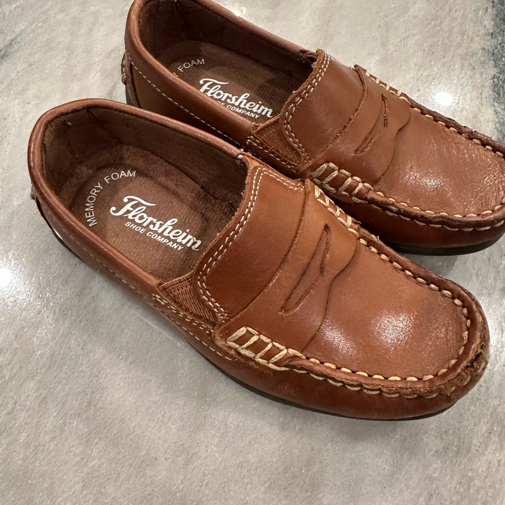 Florsheim Boy’s Tan Leather Loafers